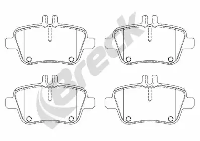 Комплект тормозных колодок, дисковый тормоз BRECK купить